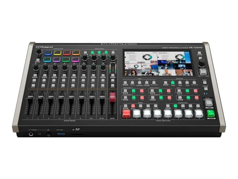 Roland VR-120HD Direct Streaming AV Mixer With Video Record And Playback view 3