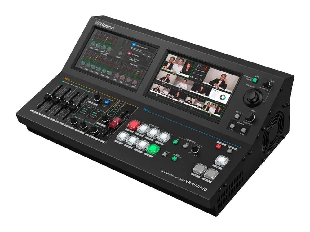 Roland VR-400UHD 4K Streaming AV Mixer view 3