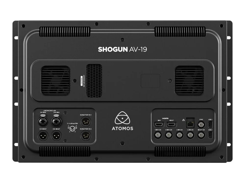 Atomos 19" Shogun AV-19 Rackmount 4K HDR Monitor-Recorder-Switcher view 2