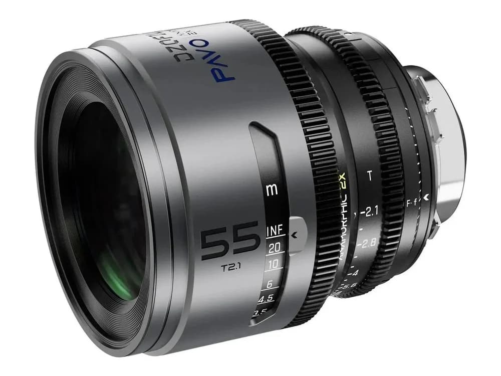 DZOFILM Pavo 55mm T2.1 2x Anamorphic Prime Lens (Blue Coating, PL/EF Mount, Metres) view 3