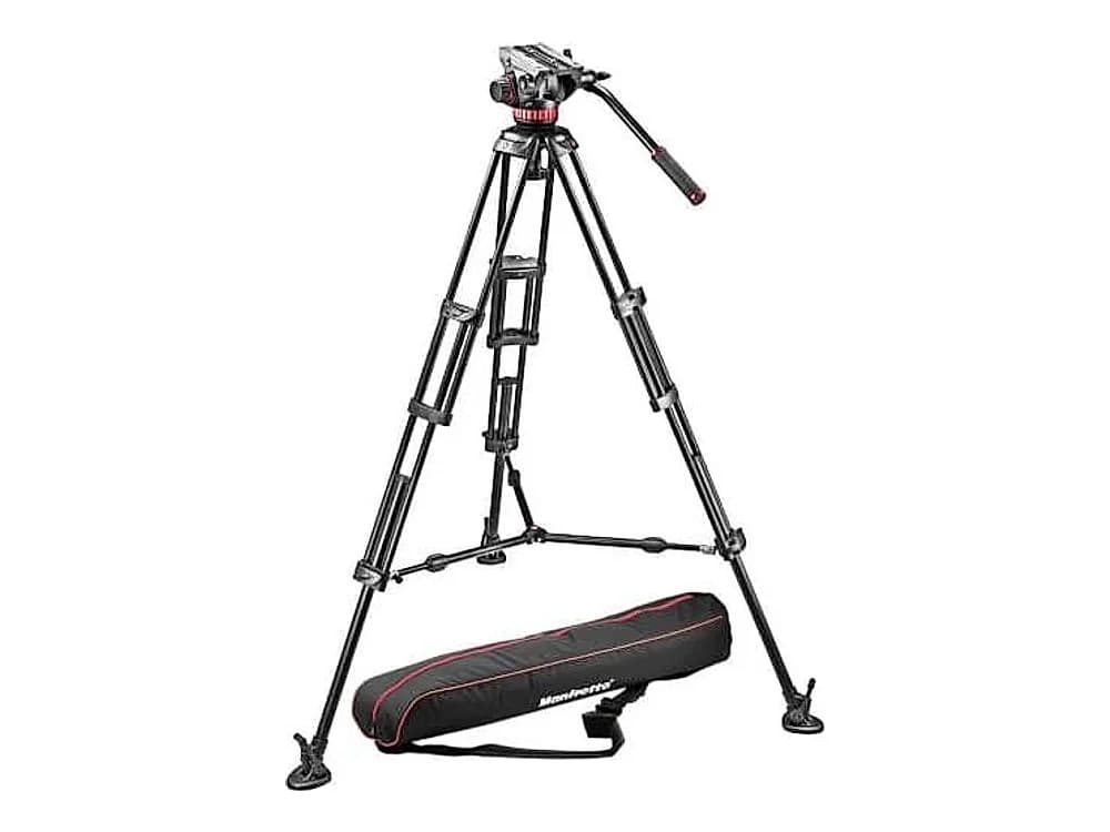 Manfrotto MVH502A Fluid Head and 546B Tripod System with Carrying Bag